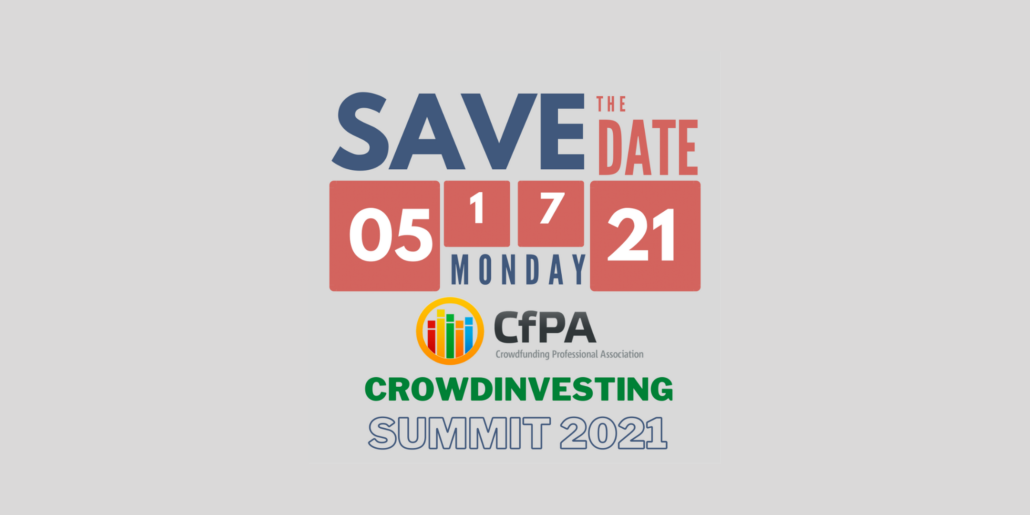 CfPA Virtual CrowdInvesting Summit 2021